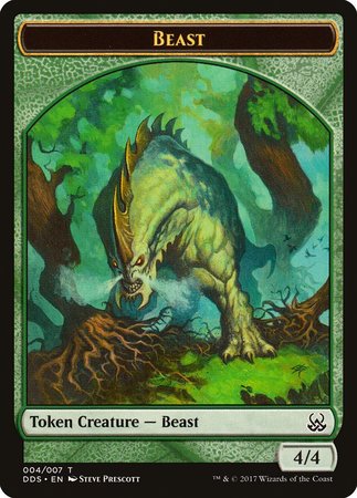 Beast Token [Duel Decks: Mind vs. Might Tokens] | Exor Games Bridgewater