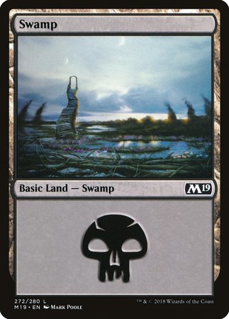 Swamp (272) [Core Set 2019] | Exor Games Bridgewater