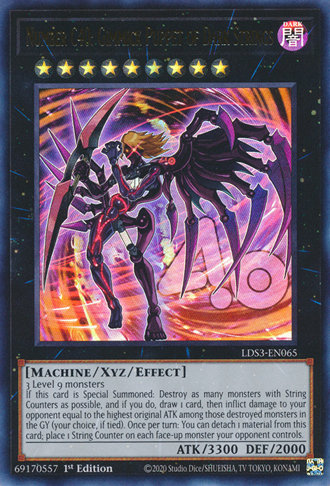 Number C40: Gimmick Puppet of Dark Strings [LDS3-EN065] Ultra Rare | Exor Games Bridgewater