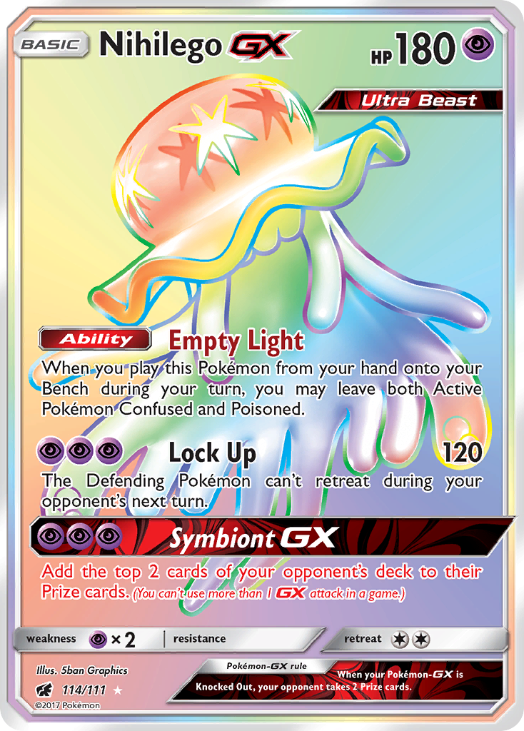 Nihilego GX (114/111) [Sun & Moon: Crimson Invasion] | Exor Games Bridgewater