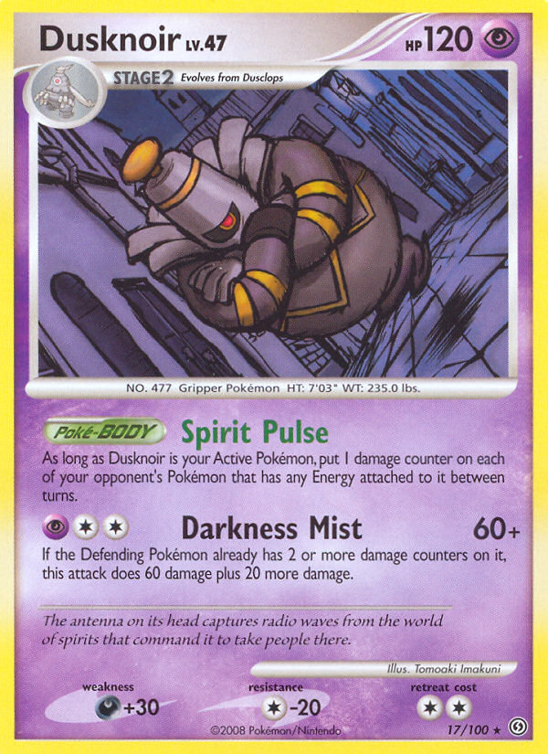 Dusknoir (17/100) [Diamond & Pearl: Stormfront] | Exor Games Bridgewater