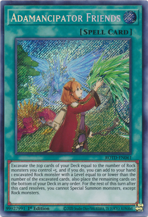 Adamancipator Friends [ROTD-EN061] Secret Rare | Exor Games Bridgewater