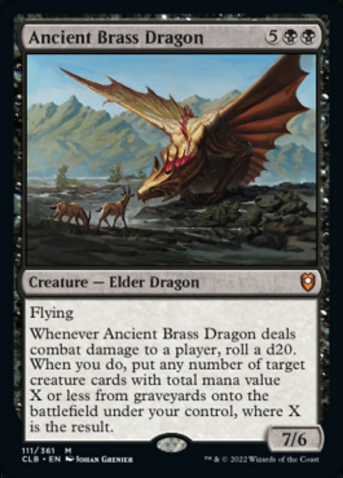 Ancient Brass Dragon [Commander Legends: Battle for Baldur's Gate] | Exor Games Bridgewater