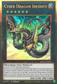 Cyber Dragon Infinity (Alternate Art) [MAGO-EN033] Gold Rare | Exor Games Bridgewater