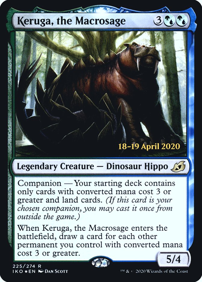 Keruga, the Macrosage  [Ikoria: Lair of Behemoths Prerelease Promos] | Exor Games Bridgewater