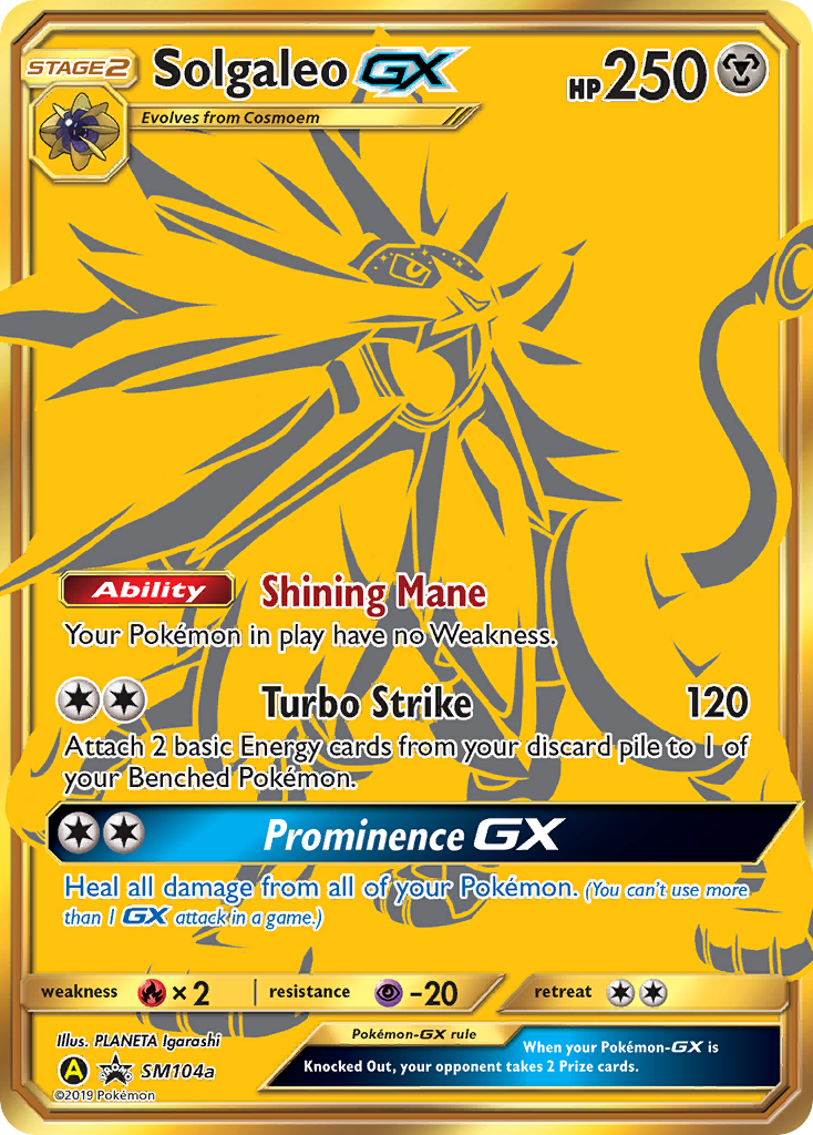 Solgaleo GX (SM104a) [Sun & Moon: Black Star Promos] | Exor Games Bridgewater