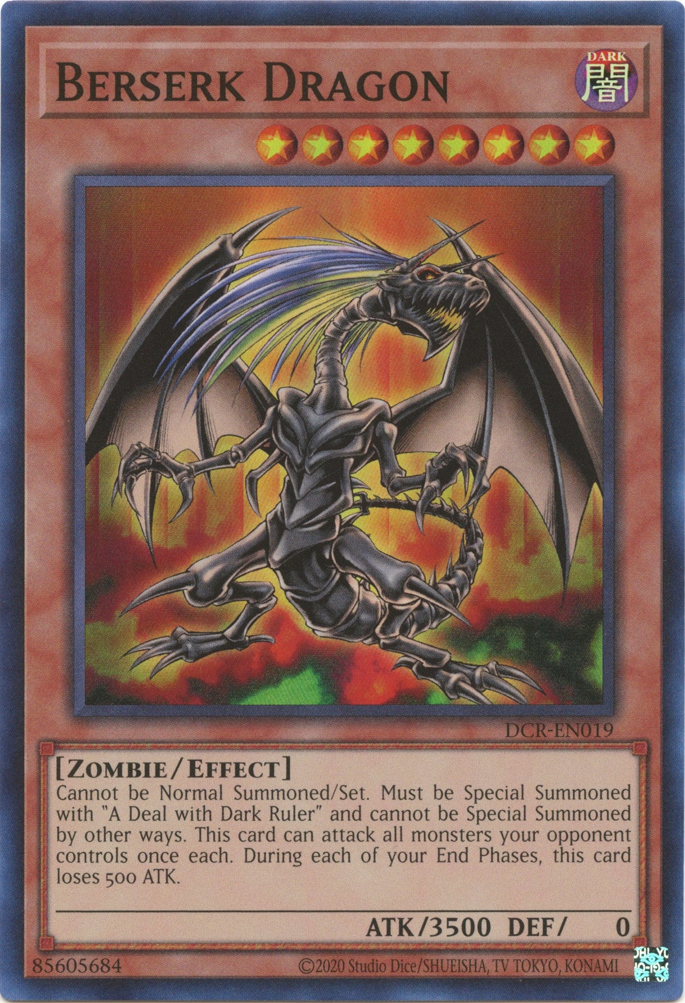 Berserk Dragon (25th Anniversary) [DCR-EN019] Super Rare | Exor Games Bridgewater