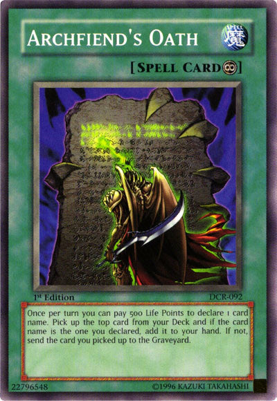 Archfiend's Oath [DCR-092] Common | Exor Games Bridgewater