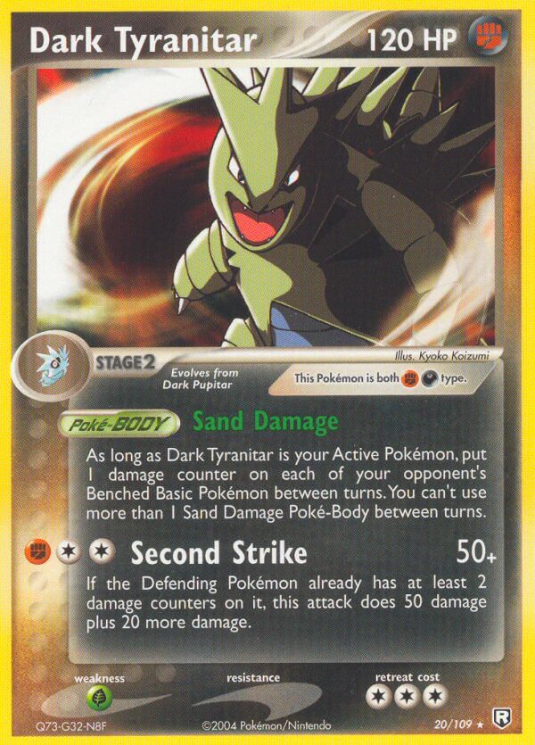 Dark Tyranitar (20/109) (Theme Deck Exclusive) [EX: Team Rocket Returns] | Exor Games Bridgewater