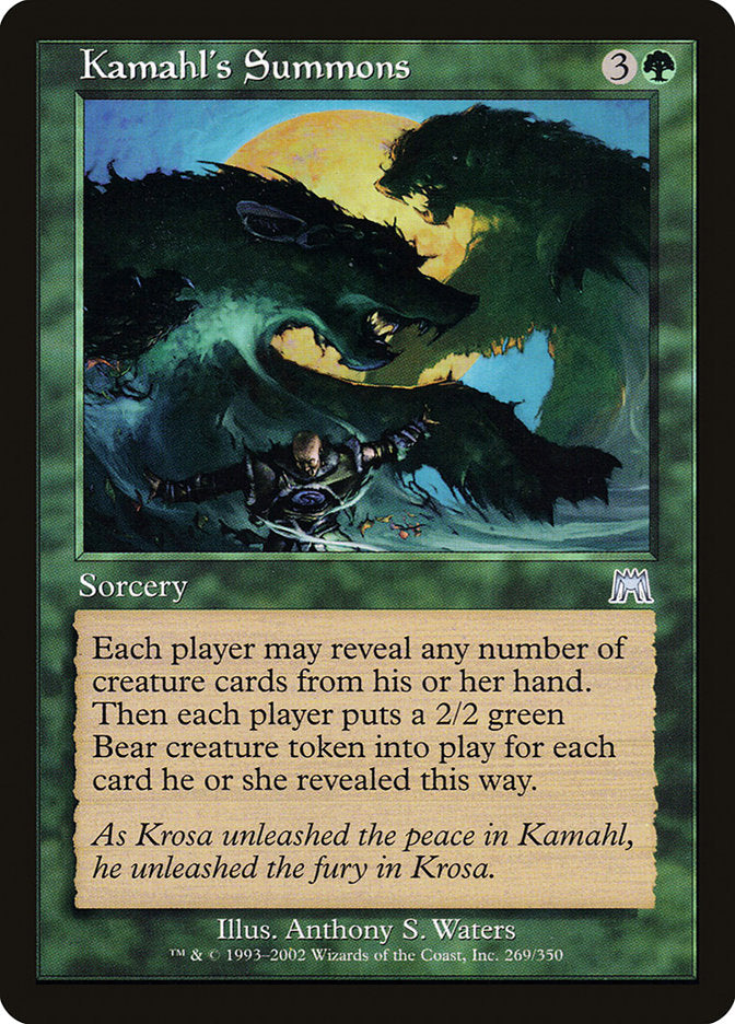 Kamahl's Summons [Onslaught] | Exor Games Bridgewater