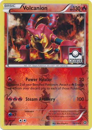 Volcanion (25/114) (League Promo) [XY: Steam Siege] | Exor Games Bridgewater