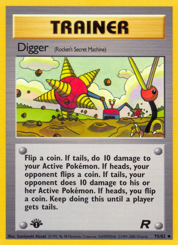 Digger (75/82) [Team Rocket 1st Edition] | Exor Games Bridgewater