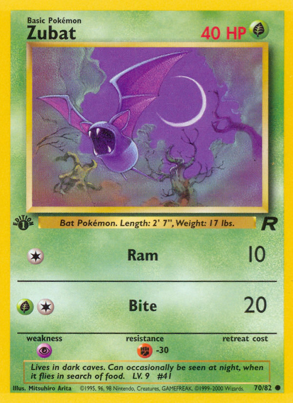 Zubat (70/82) [Team Rocket 1st Edition] | Exor Games Bridgewater