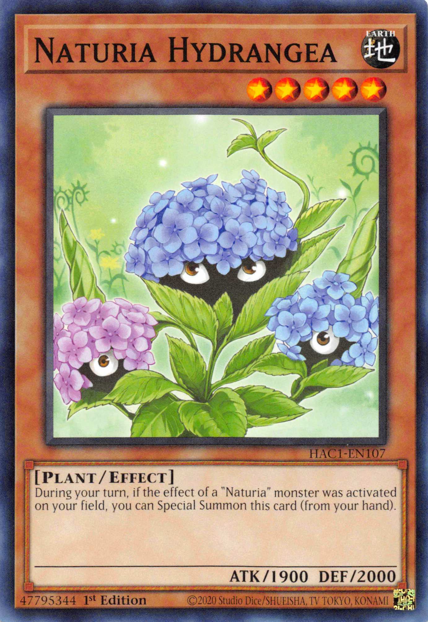 Naturia Hydrangea [HAC1-EN107] Common | Exor Games Bridgewater