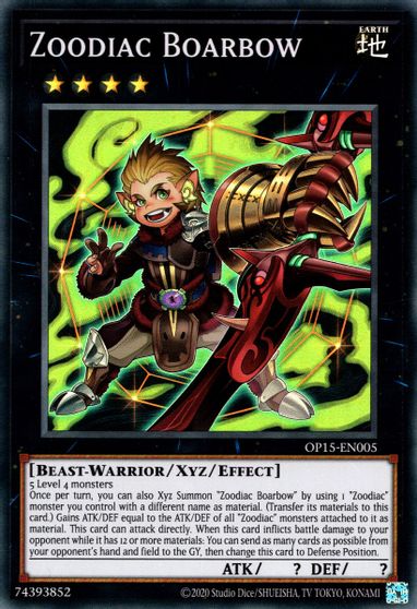 Zoodiac Boarbow [OP15-EN005] Super Rare | Exor Games Bridgewater