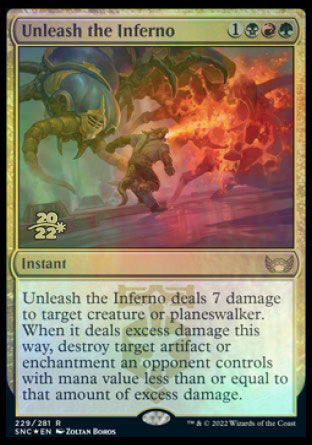 Unleash the Inferno [Streets of New Capenna Prerelease Promos] | Exor Games Bridgewater