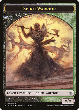 Spirit Warrior Token [Khans of Tarkir Tokens] | Exor Games Bridgewater