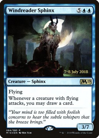 Windreader Sphinx [Core Set 2019 Promos] | Exor Games Bridgewater