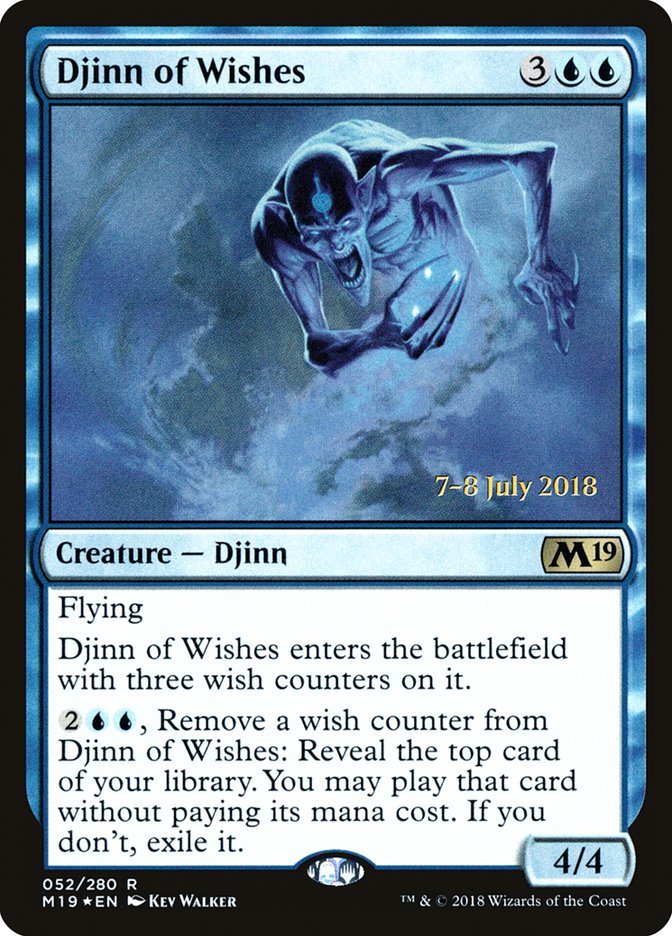 Djinn of Wishes  [Core Set 2019 Prerelease Promos] | Exor Games Bridgewater