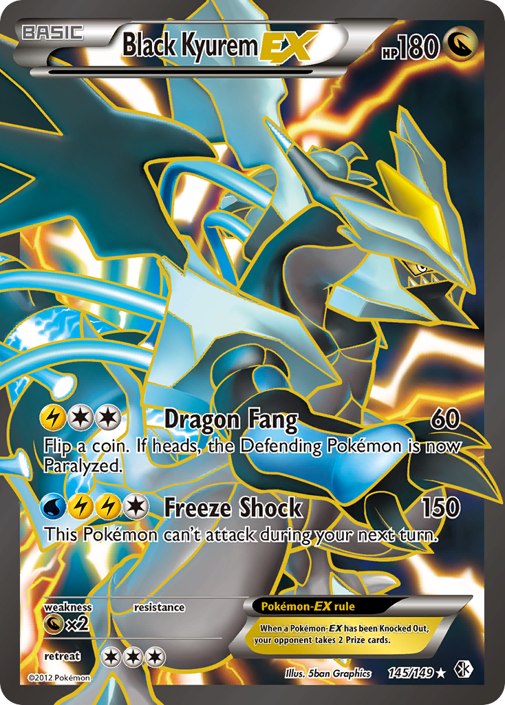 Black Kyurem EX (145/149) [Black & White: Boundaries Crossed] | Exor Games Bridgewater