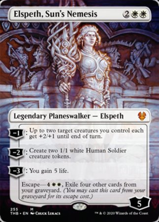 Elspeth, Sun's Nemesis (Borderless) [Theros Beyond Death] | Exor Games Bridgewater