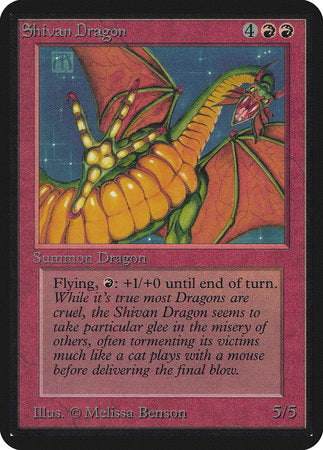 Shivan Dragon [Limited Edition Alpha] | Exor Games Bridgewater