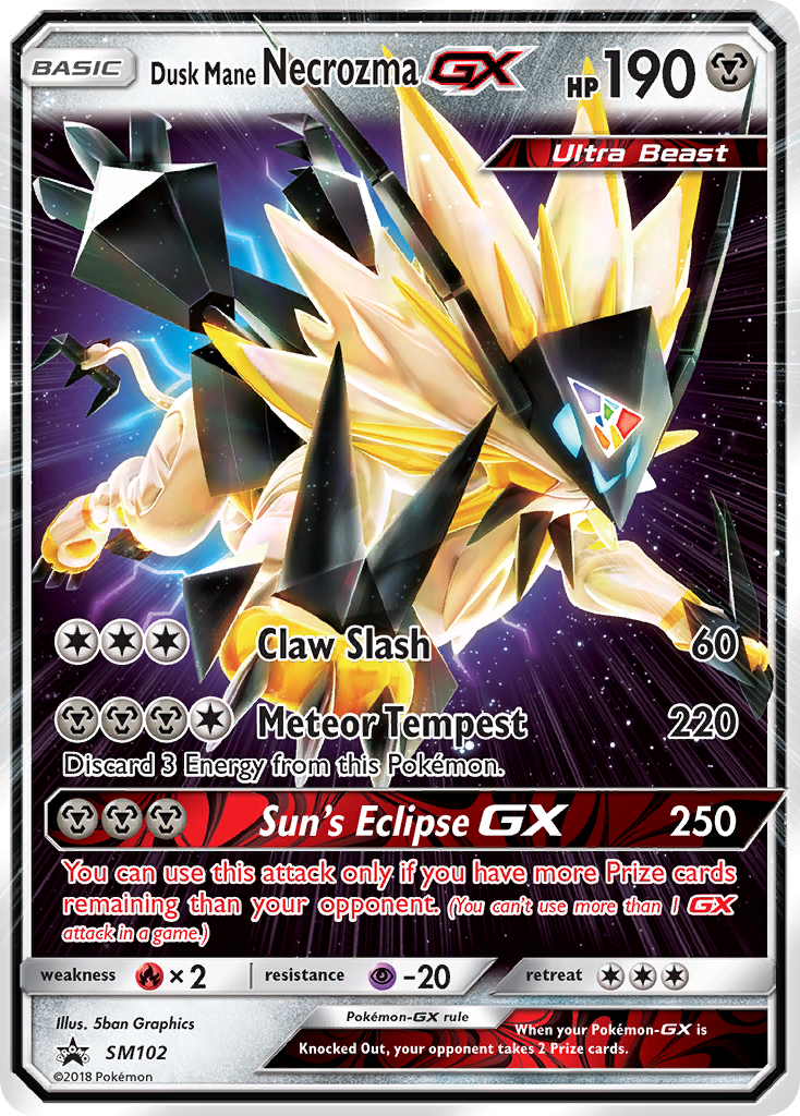 Dusk Mane Necrozma GX (SM102) [Sun & Moon: Black Star Promos] | Exor Games Bridgewater