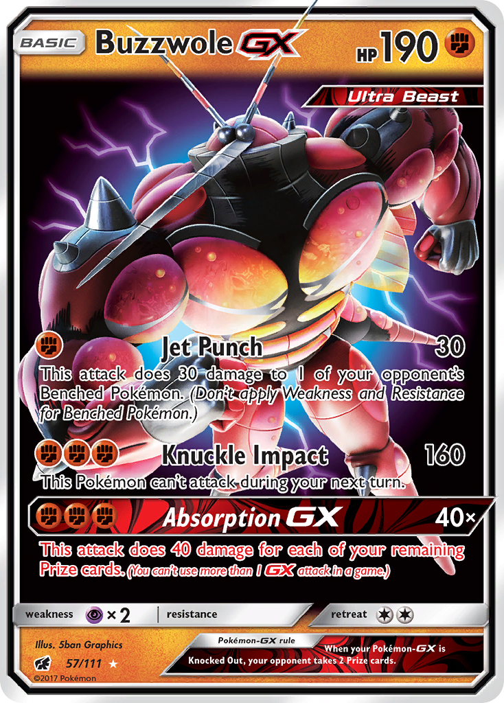 Buzzwole GX (57/111) [Sun & Moon: Crimson Invasion] | Exor Games Bridgewater