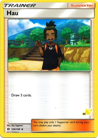 Hau (120/149) (Pikachu Stamp #42) [Battle Academy 2020] | Exor Games Bridgewater