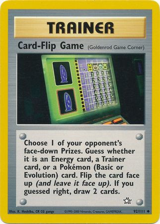 Card-Flip Game (92/111) [Neo Genesis Unlimited] | Exor Games Bridgewater