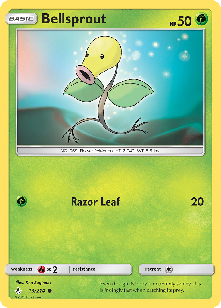 Bellsprout (13/214) [Sun & Moon: Unbroken Bonds] | Exor Games Bridgewater