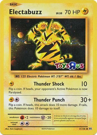 Electabuzz (41/108) (Toys R Us Promo) [XY: Evolutions] | Exor Games Bridgewater