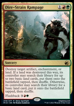 Dire-Strain Rampage (Promo Pack) [Innistrad: Midnight Hunt Promos] | Exor Games Bridgewater