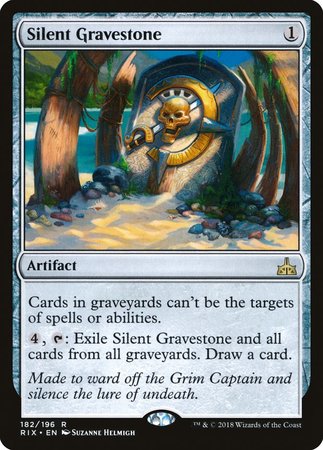 Silent Gravestone [Rivals of Ixalan] | Exor Games Bridgewater