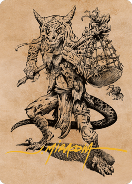 Taunting Kobold Art Card (Gold-Stamped Signature) [Commander Legends: Battle for Baldur's Gate Art Series] | Exor Games Bridgewater