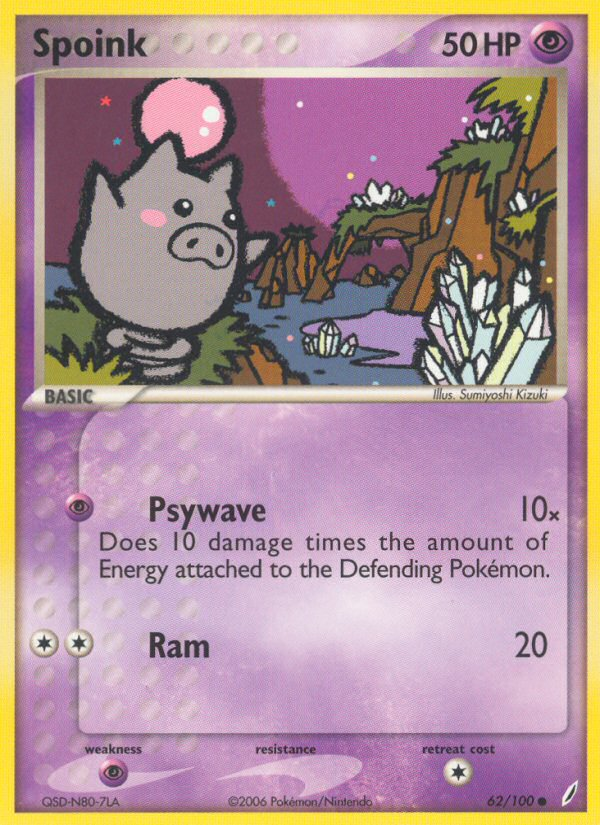 Spoink (62/100) [EX: Crystal Guardians] | Exor Games Bridgewater