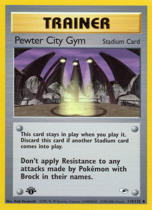 Pewter City Gym (115/132) [Gym Heroes 1st Edition] | Exor Games Bridgewater