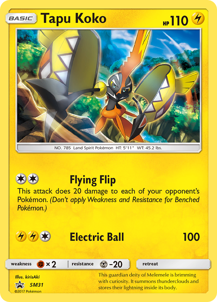 Tapu Koko (SM31) [Sun & Moon: Black Star Promos] | Exor Games Bridgewater