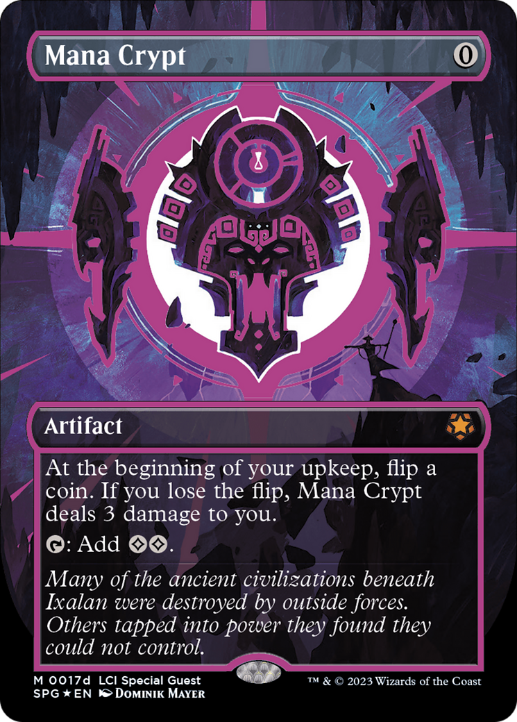 Mana Crypt (0017d) (Borderless) [The Lost Caverns of Ixalan Special Guests] | Exor Games Bridgewater