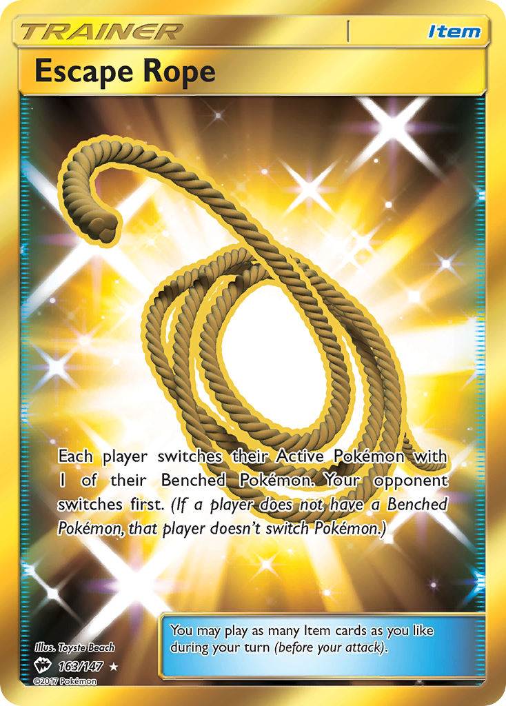 Escape Rope (163/147) [Sun & Moon: Burning Shadows] | Exor Games Bridgewater