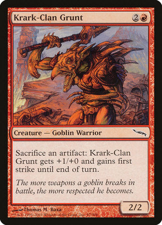 Krark-Clan Grunt [Mirrodin] | Exor Games Bridgewater