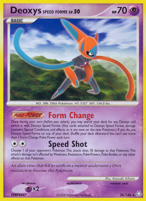 Deoxys Speed Forme (26/146) [Diamond & Pearl: Legends Awakened] | Exor Games Bridgewater