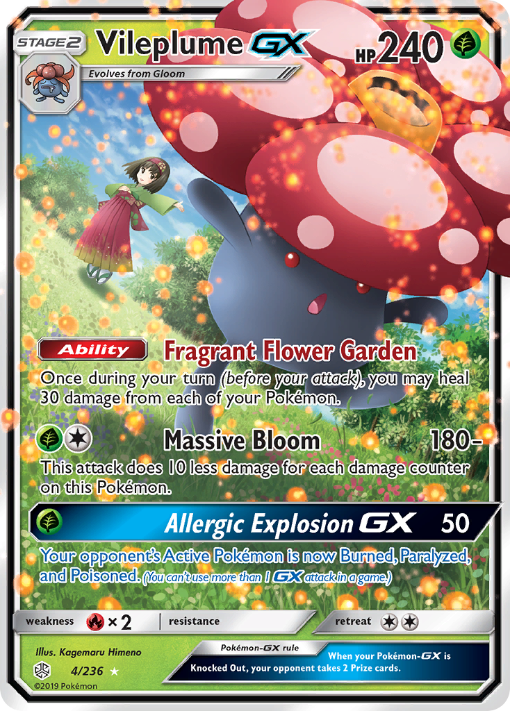 Vileplume GX (4/236) [Sun & Moon: Cosmic Eclipse] | Exor Games Bridgewater