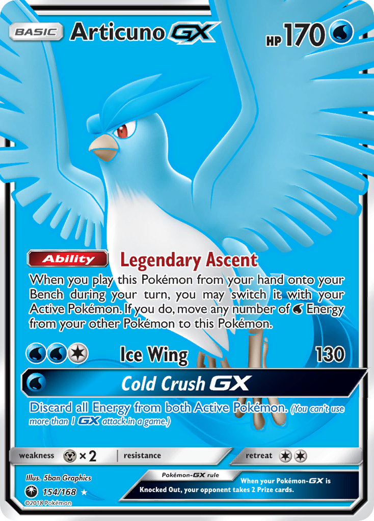 Articuno GX (154/168) [Sun & Moon: Celestial Storm] | Exor Games Bridgewater