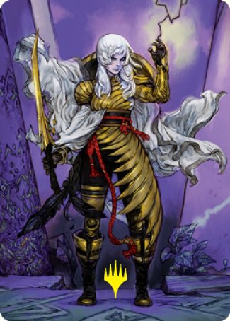 The Wandering Emperor 1 Art Card (Gold-Stamped Signature) [Kamigawa: Neon Dynasty Art Series] | Exor Games Bridgewater