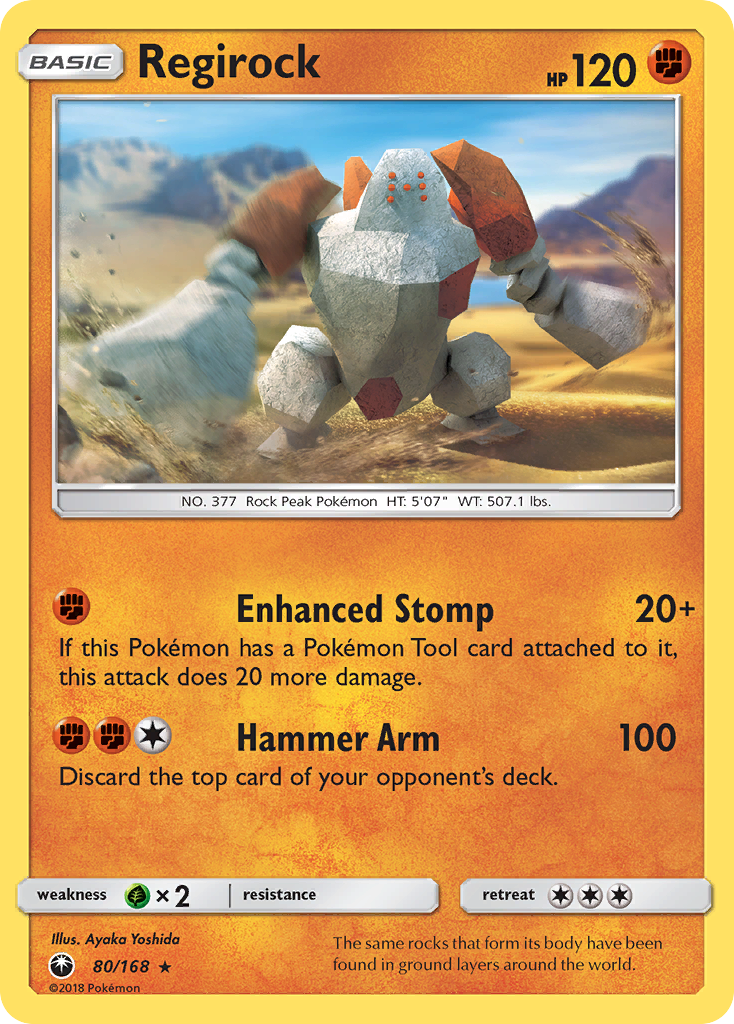 Regirock (80/168) [Sun & Moon: Celestial Storm] | Exor Games Bridgewater