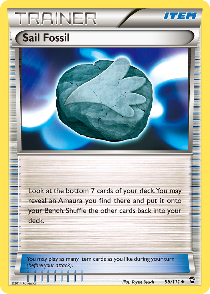 Sail Fossil (98/111) [XY: Furious Fists] | Exor Games Bridgewater