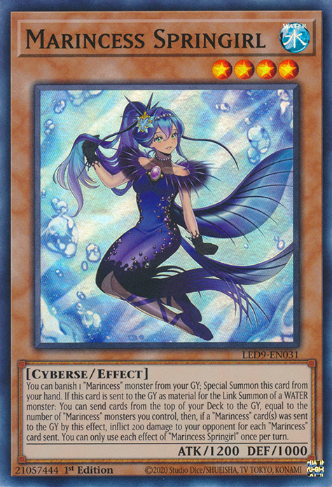 Marincess Springirl [LED9-EN031] Super Rare | Exor Games Bridgewater